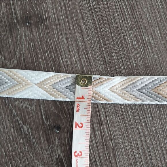 J Crew Chevron Pattern Belt Medium EUC - Picture 7 of 7
